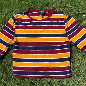 fall stripped sweater